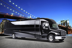 Black Colored Limo Truck Underneath Golden Gate Bridge